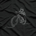 Bicycle Line Art Drawing - Mountain Bike T-Shirt