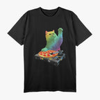 DJ Cat Pizza EDM Music Lover T-Shirt
