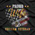 Proud Wife of a Vietnam Veteran - My Husband Is a Hero T-Shirt