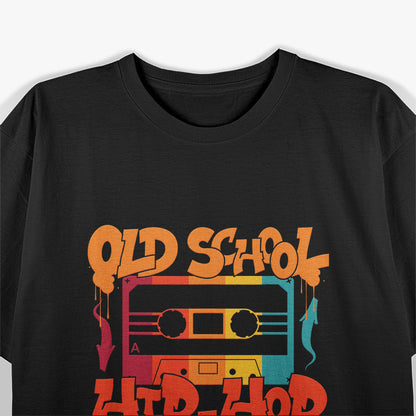 Retro Old School Hip Hop 80s 90s Graffiti Cassette T-Shirt