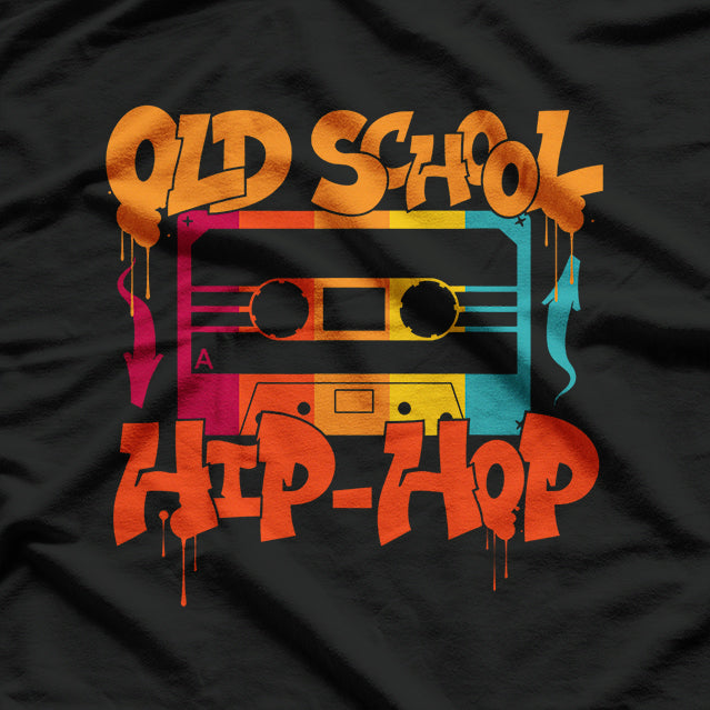 Retro Old School Hip Hop 80s 90s Graffiti Cassette T-Shirt