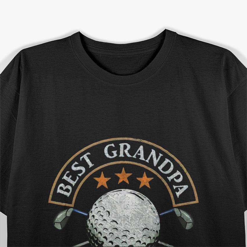 Best Grandpa By Par Golf Lover, Fathers Day Gifts T-Shirt