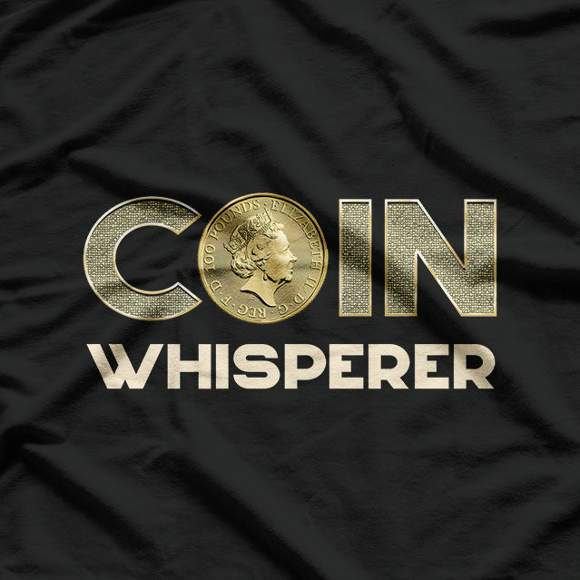 Coin Whisperer Design Metal Detecting Treasure Hunt T-Shirt