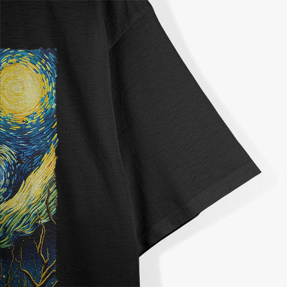 Crow in Starry Night Art T-Shirt