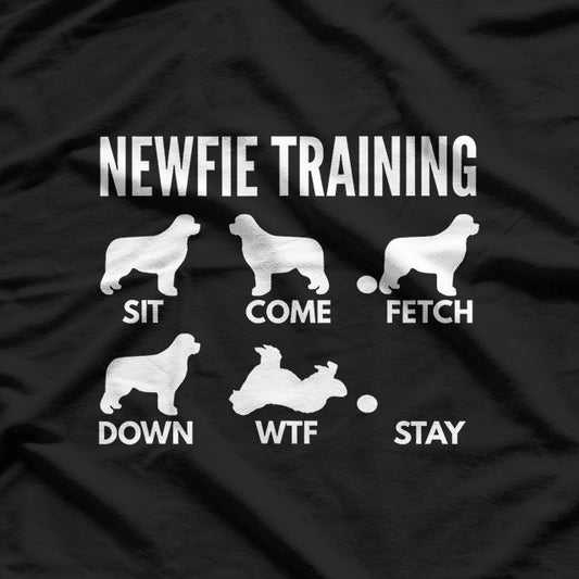 Newfie Training - Mastering Newfoundland Dog Tricks T-Shirt