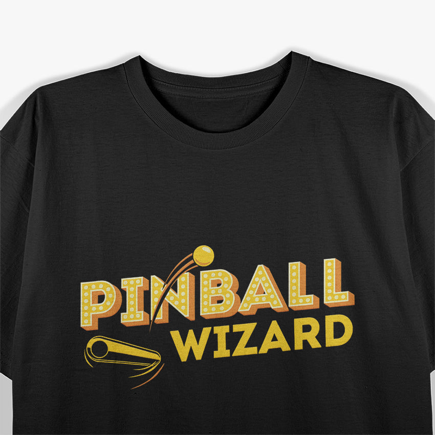 Gold Vintage Pinball Retro Collector Edition Design T-Shirt