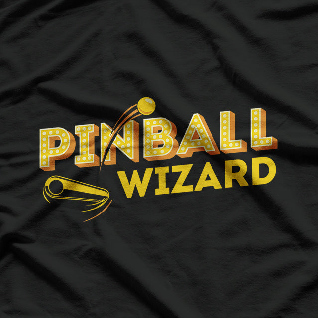 Gold Vintage Pinball Retro Collector Edition Design T-Shirt