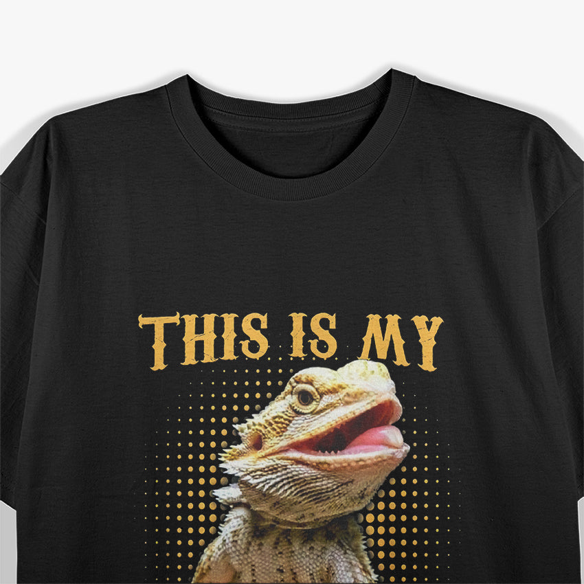 This Is My Happy Face - Funny Bearded Dragon T-Shirt