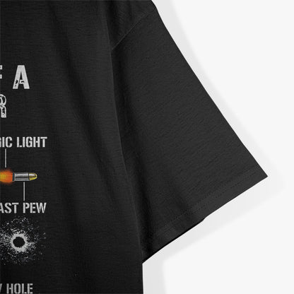 Anatomy of a Pew Pew, Ammo and Gun Humor T-Shirt