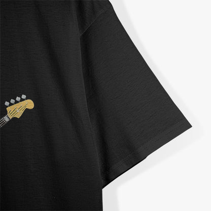 Bass Guitar Cat In Sunglasses Groovy Music Enthusiast T-Shirt