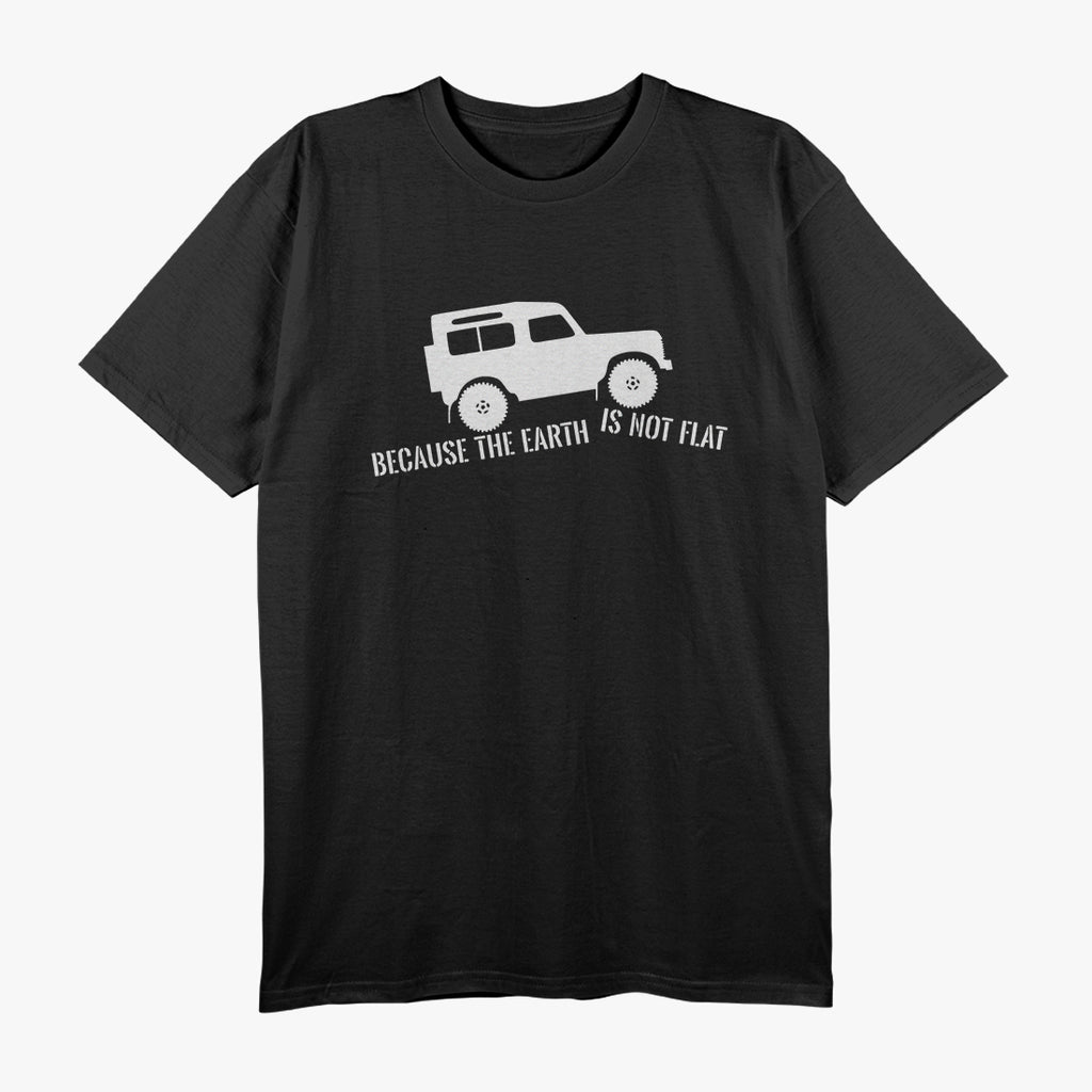 The Earth Is Not Flat 4x4 Rover T-Shirt