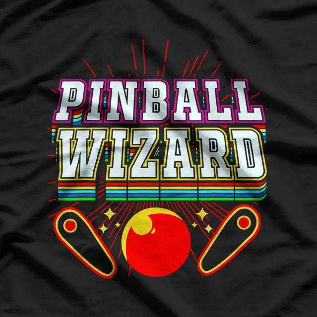 Legendary Pinball Wizard Retro Gaming Classic Design T-Shirt