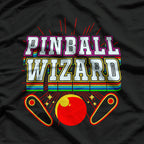 Legendary Pinball Wizard Retro Gaming Classic Design T-Shirt