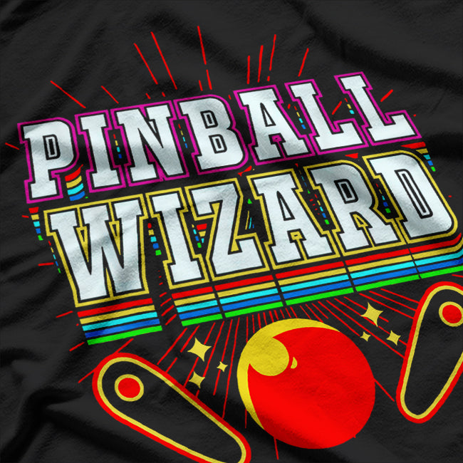 Legendary Pinball Wizard Retro Gaming Classic Design T-Shirt