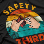 Warning Fireworks Safety Third Independence Day T-Shirt