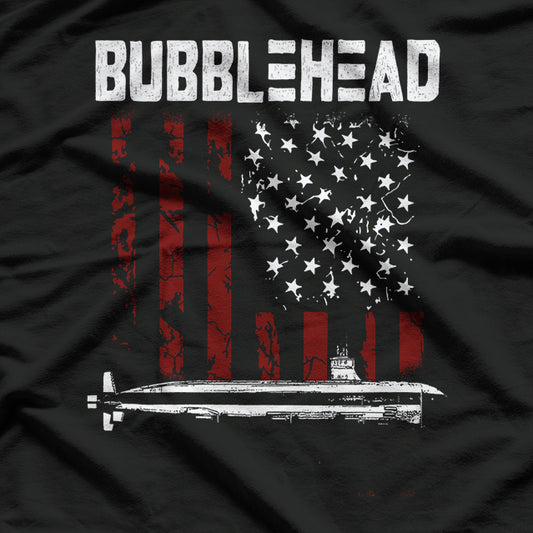 Bubblehead Submarine Veteran American Submariner T-Shirt