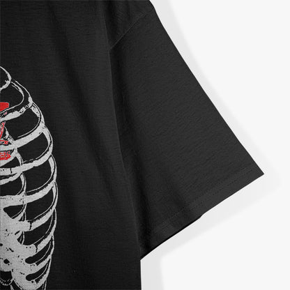 Disc Golf Heart In Ribcage T-Shirt