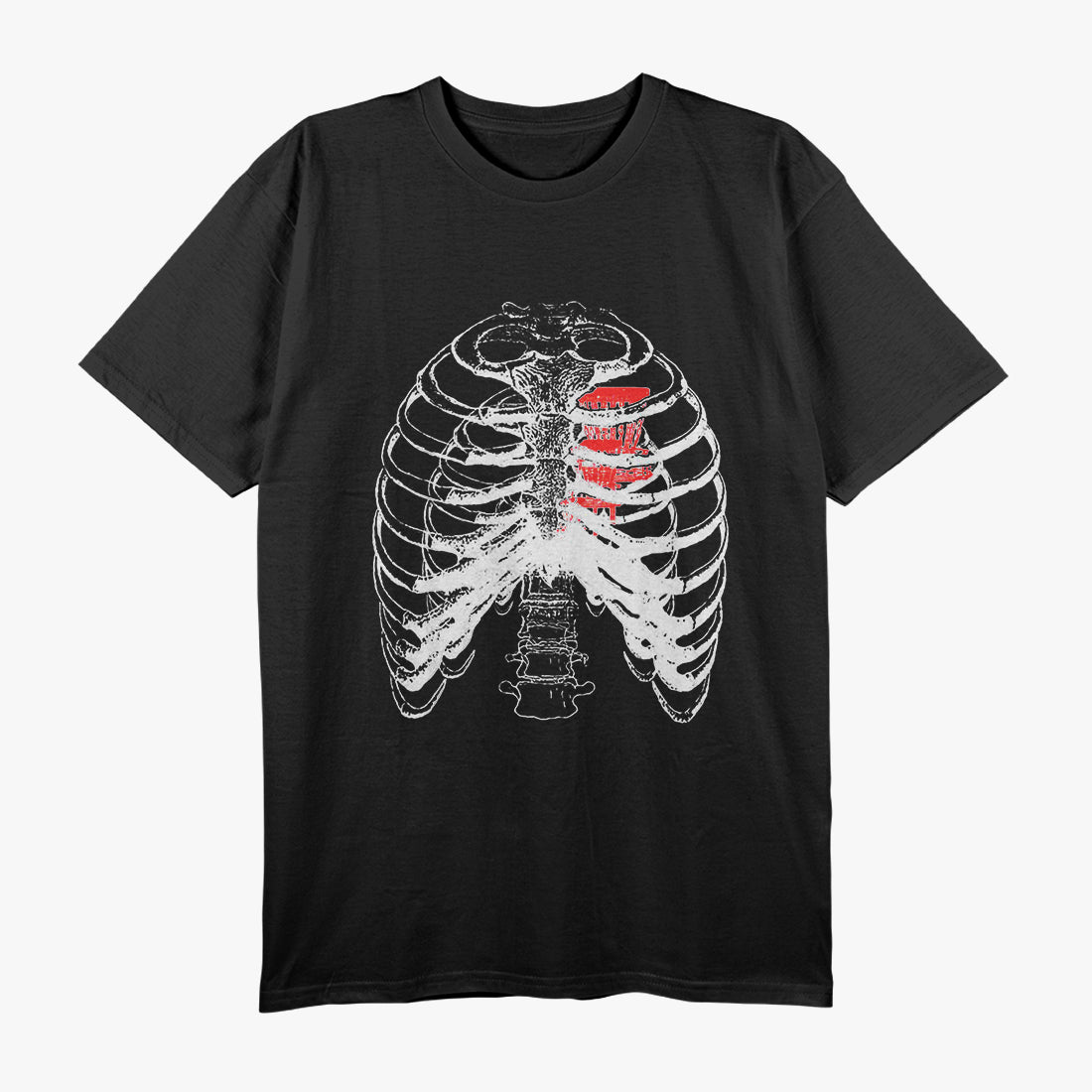 Disc Golf Heart In Ribcage T-Shirt