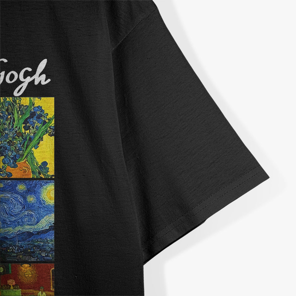 Famous Van G0gh Paintings, Sttarry Night Flowers T-Shirt