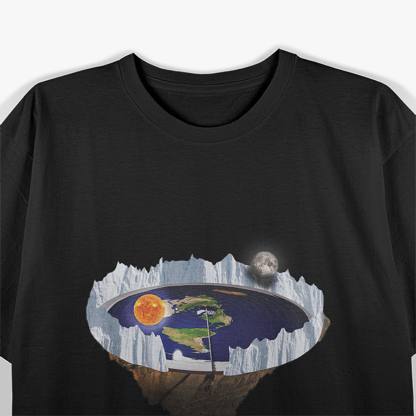 Flat Earth with Ice Wall T-Shirt