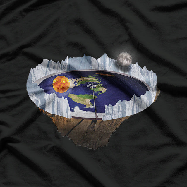 Flat Earth with Ice Wall T-Shirt