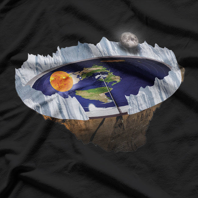 Flat Earth with Ice Wall T-Shirt