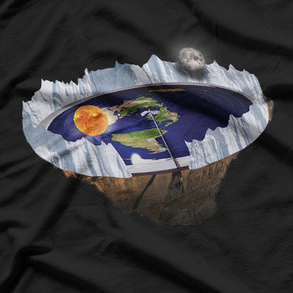 Flat Earth with Ice Wall T-Shirt