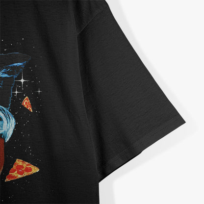 Pizza Cat in Space Funny Animal Lover T-Shirt