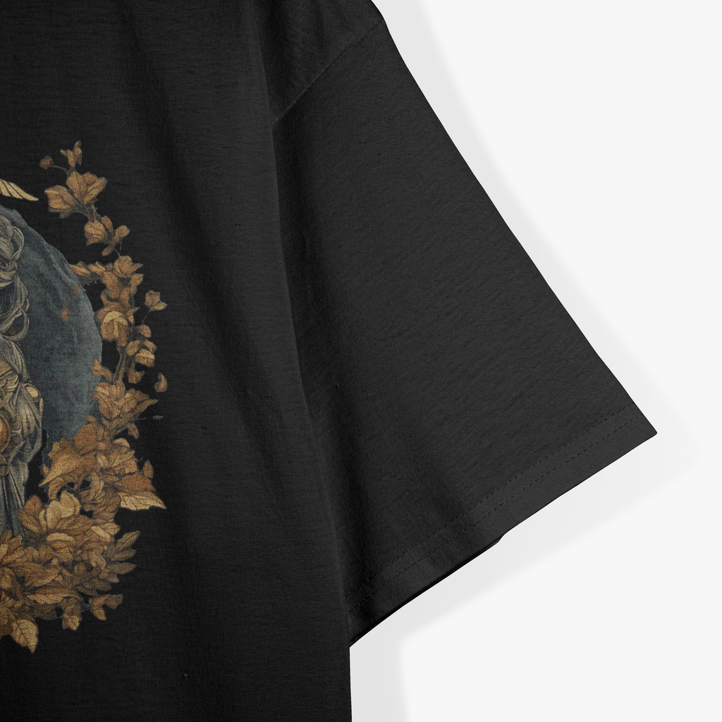 Athena The Greek Goddess Dry Flower Leaves Art Beautiful Detail Texture T-Shirt