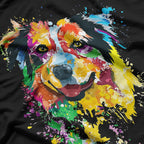 Watercolor Colorful Australian Shepherd Aussie T-Shirt