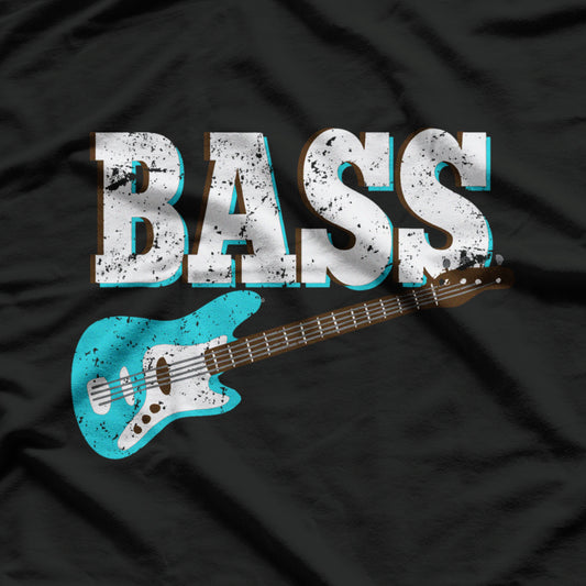 Bass Musician Bass Guitar Electric Guitar Design T-Shirt