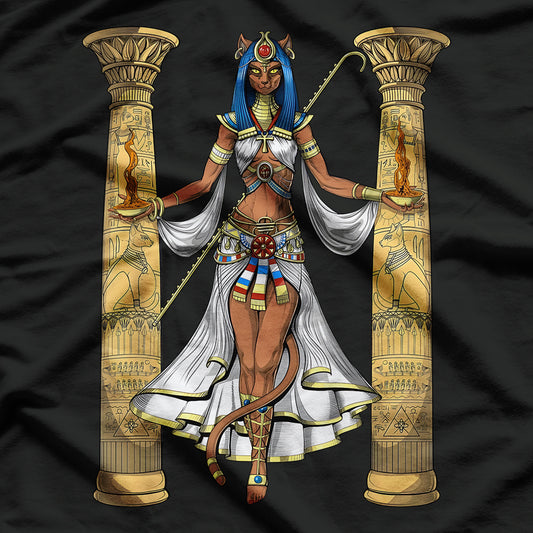 Bastet Egyptian Cat Goddess Ancient Culture Divine T-Shirt