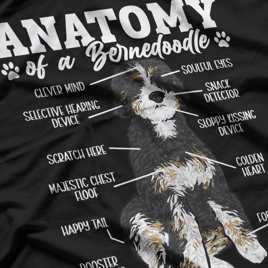 Bernedoodle Dog Anatomy Of A Bernedoodle Dog Lover T-Shirt