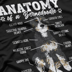 Bernedoodle Dog Anatomy Of A Bernedoodle Dog Lover T-Shirt