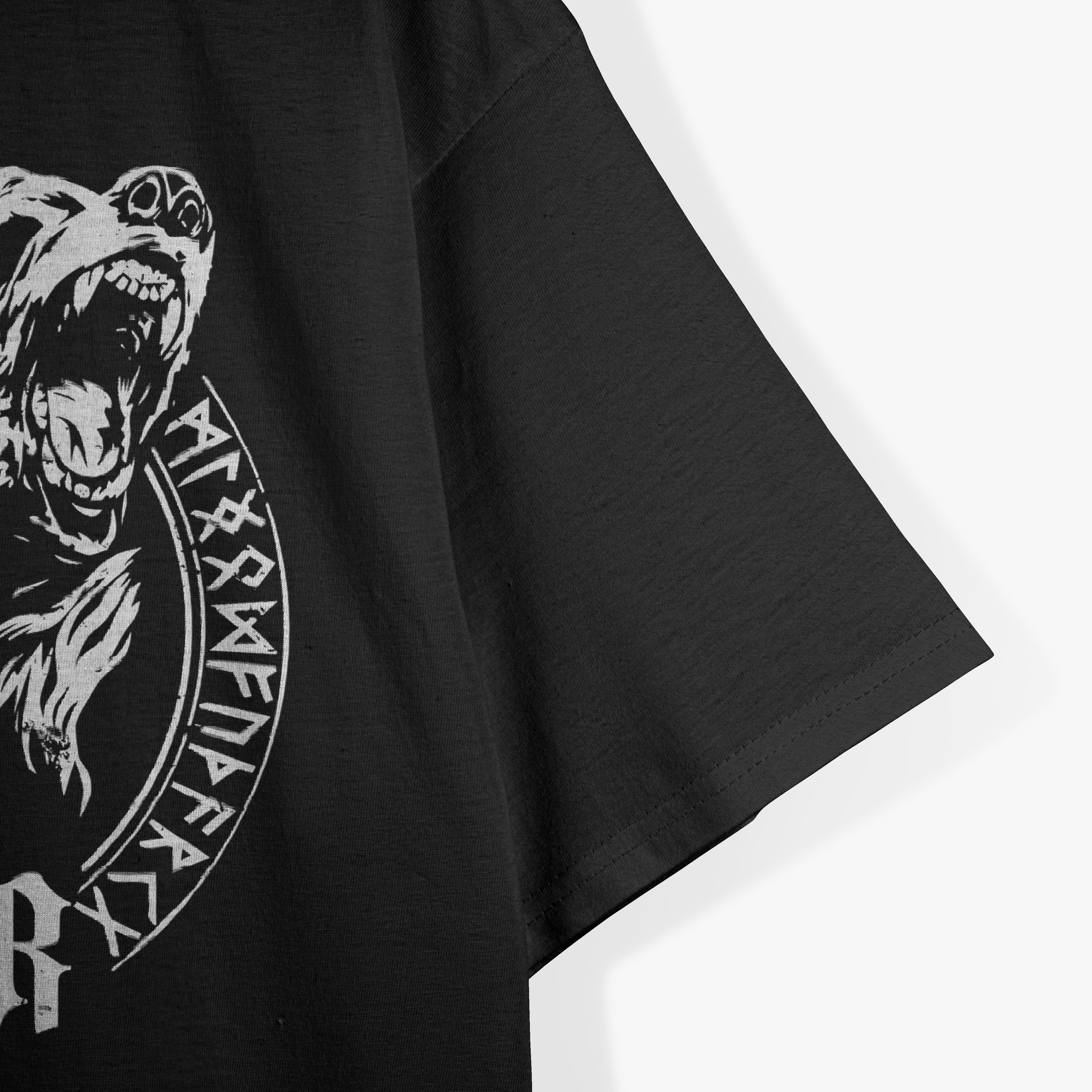 Berserker Bear Warrior Odin Runes Valknut Symbol T-Shirt
