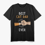 Best Cat Dad Ever Cat Daddy Paw Fist Bump T-Shirt