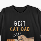 Best Cat Dad Ever Cat Daddy Paw Fist Bump T-Shirt