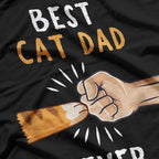Best Cat Dad Ever Cat Daddy Paw Fist Bump T-Shirt