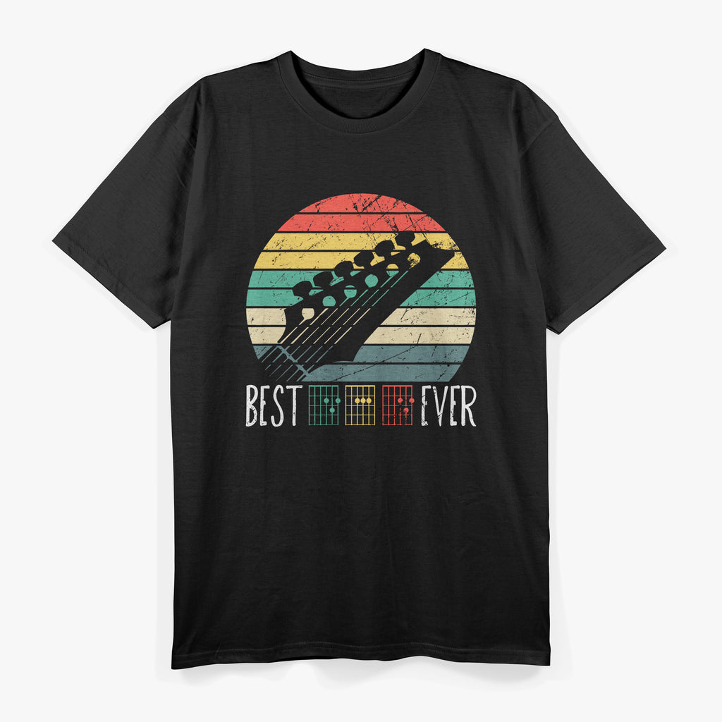 Best Dad Ever Guitar Music T-Shirt