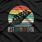 Best Dad Ever Guitar Music T-Shirt