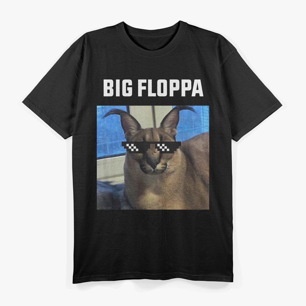 Big Floppa Meme Cute Caracal Cat T-Shirt