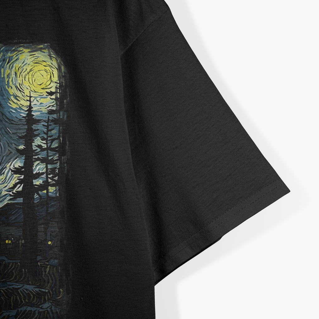 Bigfoot Starry Night – Sasquatch Meets Van Gogh T-Shirt