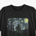 Bigfoot Starry Night – Sasquatch Meets Van Gogh T-Shirt