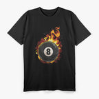 Billiard 8 Ball Player Pool Billiards Snooker Cue Sports T-Shirt