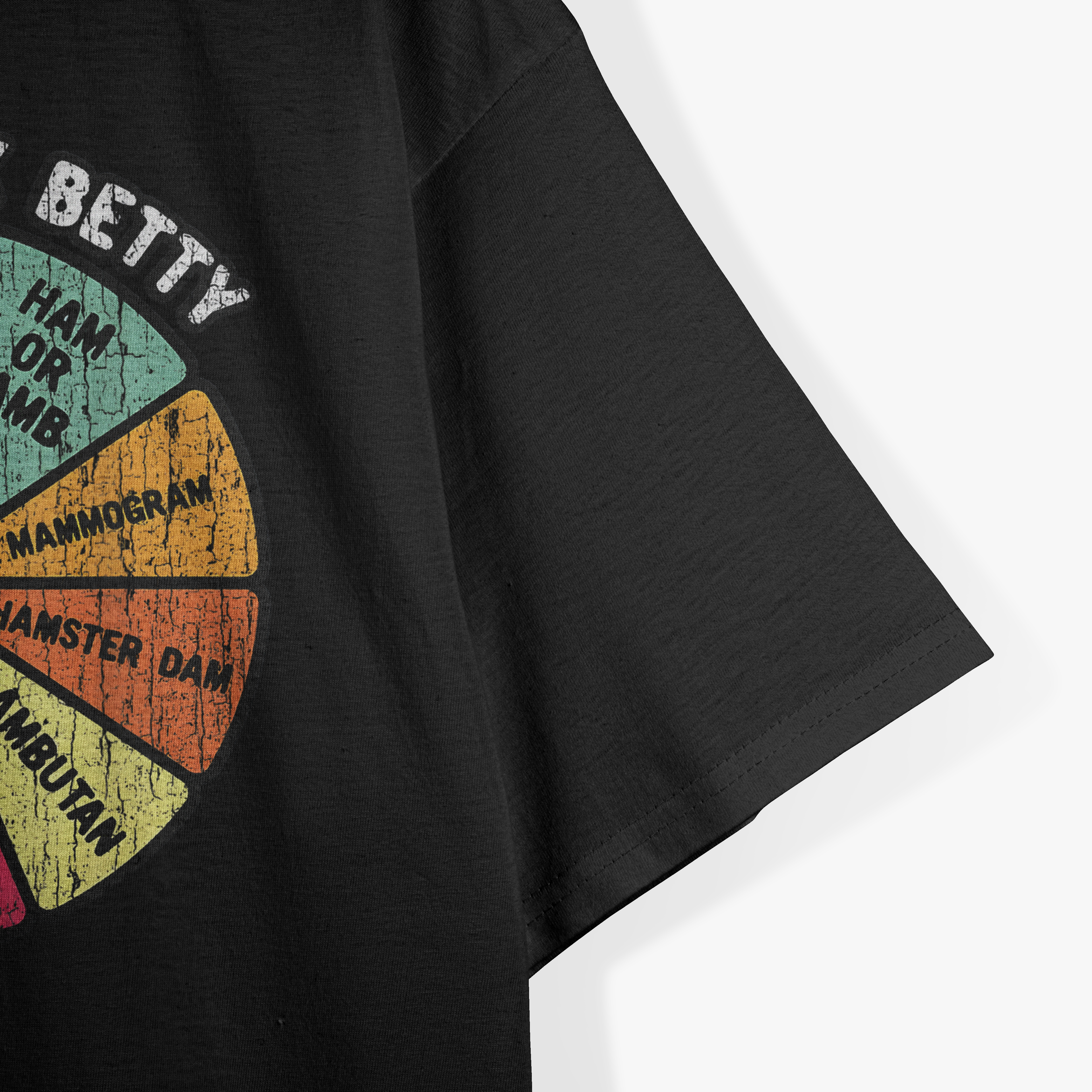 Whoa Black Betty - Funny 70's Classic Rock Music Pie Chart T-Shirt