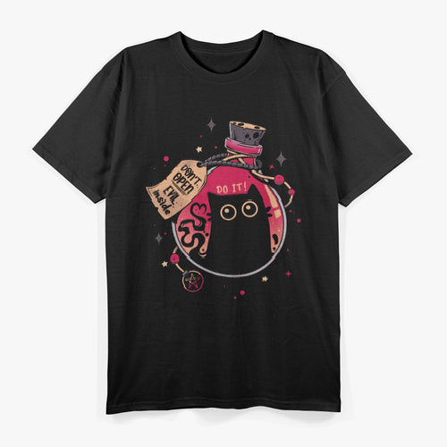 Bottled Menace - Evil Black Cat T-Shirt
