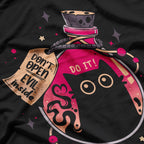 Bottled Menace - Evil Black Cat T-Shirt