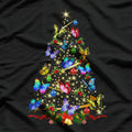 Butterfly Christmas Tree Lights Girl Women Cute Butterfly T-Shirt