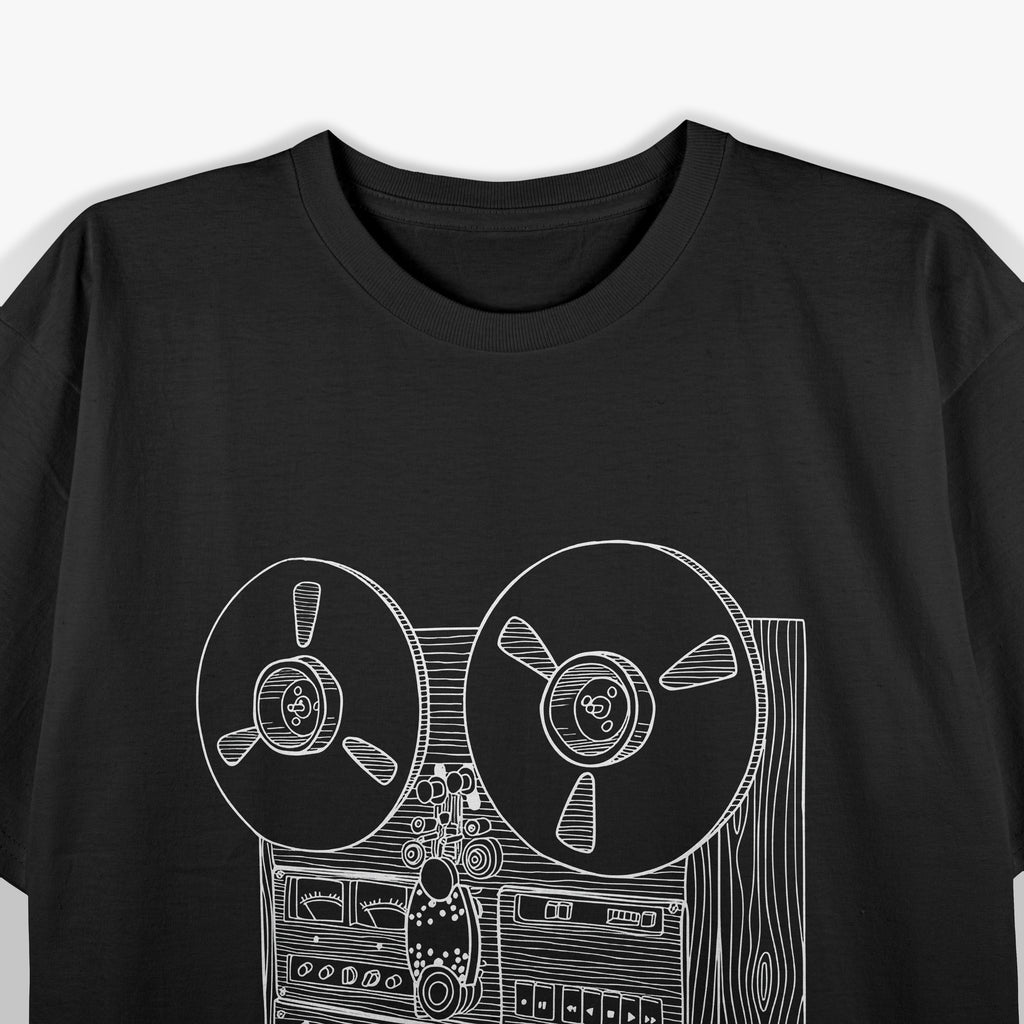 Cassette Tape Reel To Reel Analog Sound System Retro Vibes T-Shirt