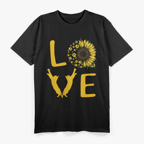 Cat Sunflower Cat Sunshine T-Shirt